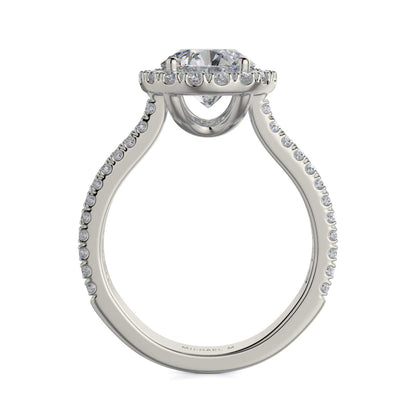 Michael M Prong Round Engagement Ring