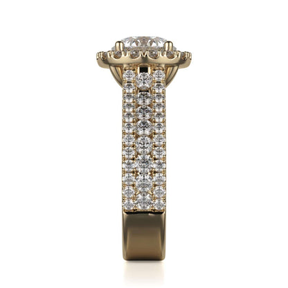 Michael M Prong Round Engagement Ring
