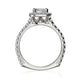 Michael M Prong Cushion Engagement Ring