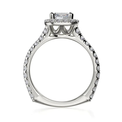 Michael M Prong Cushion Engagement Ring