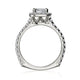 Michael M Prong Cushion Engagement Ring