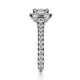 Michael M Prong Cushion Engagement Ring