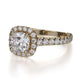 Michael M Prong Cushion Engagement Ring
