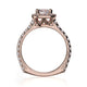 Michael M Prong Cushion Engagement Ring