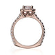 Michael M Prong Cushion Engagement Ring