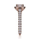 Michael M Prong Cushion Engagement Ring