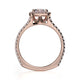 Michael M Prong Cushion Engagement Ring