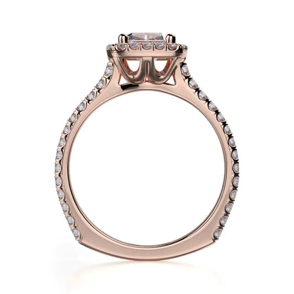 Michael M Prong Cushion Engagement Ring