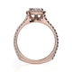 Michael M Prong Cushion Engagement Ring