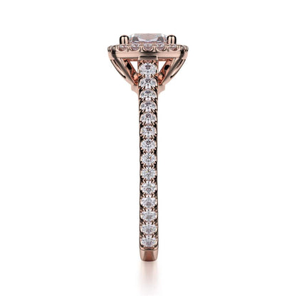 Michael M Prong Cushion Engagement Ring
