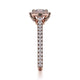 Michael M Prong Cushion Engagement Ring