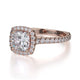 Michael M Prong Cushion Engagement Ring