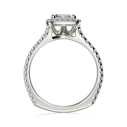 Michael M Prong Cushion Engagement Ring