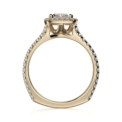 Michael M Prong Cushion Engagement Ring