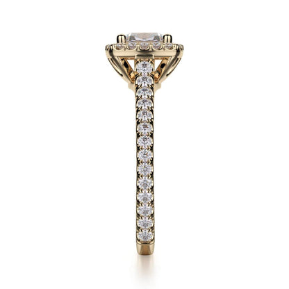Michael M Prong Cushion Engagement Ring
