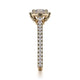 Michael M Prong Cushion Engagement Ring