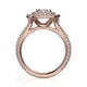 Michael M Prong Cushion Engagement Ring