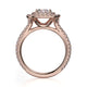Michael M Prong Cushion Engagement Ring