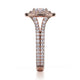 Michael M Prong Cushion Engagement Ring