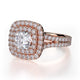 Michael M Prong Cushion Engagement Ring