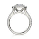 Michael M Prong Cushion Engagement Ring