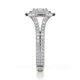 Michael M Prong Cushion Engagement Ring