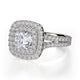 Michael M Prong Cushion Engagement Ring