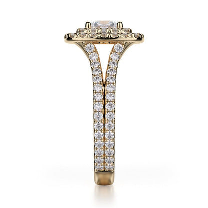 Michael M Prong Cushion Engagement Ring