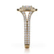 Michael M Prong Cushion Engagement Ring