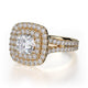Michael M Prong Cushion Engagement Ring