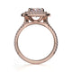 Michael M Prong Cushion Engagement Ring