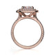 Michael M Prong Cushion Engagement Ring