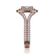Michael M Prong Cushion Engagement Ring