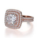 Michael M Prong Cushion Engagement Ring
