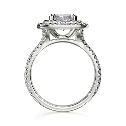 Michael M Prong Cushion Engagement Ring