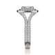 Michael M Prong Cushion Engagement Ring