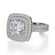 Michael M Prong Cushion Engagement Ring