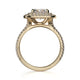 Michael M Prong Cushion Engagement Ring