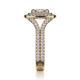 Michael M Prong Cushion Engagement Ring