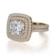 Michael M Prong Cushion Engagement Ring