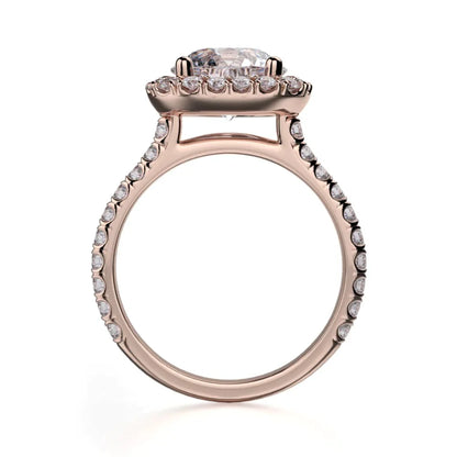 Michael M Prong Round Engagement Ring