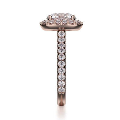 Michael M Prong Round Engagement Ring