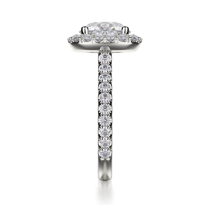Michael M Prong Round Engagement Ring