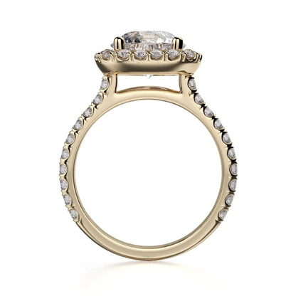 Michael M Prong Round Engagement Ring