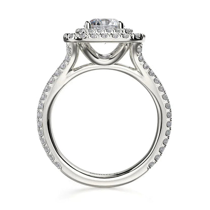 Michael M Prong Round Engagement Ring