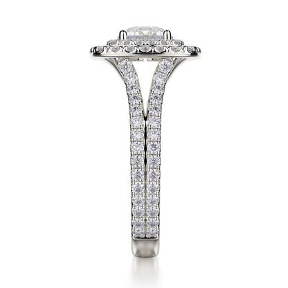 Michael M Prong Round Engagement Ring