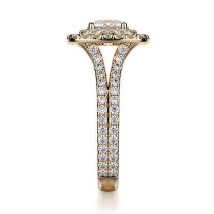 Michael M Prong Round Engagement Ring