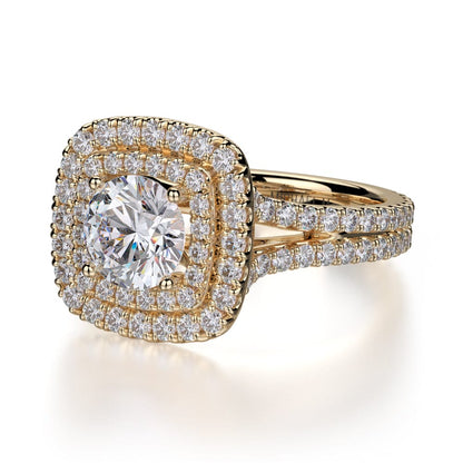 Michael M Prong Round Engagement Ring