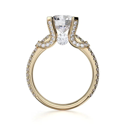Michael M Prong Round Engagement Ring