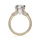 Michael M Prong Round Engagement Ring